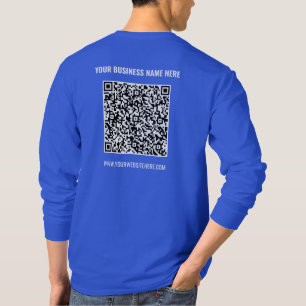 QR-Code-T - Shirt Informationen zur Website Ihres 