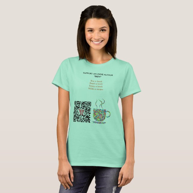 QR Code-T-Shirt T-Shirt (Vorne ganz)