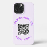 QR-Code Text Ihre besondere Nachricht iPhone Case