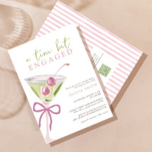 QR Code Tini Bit Engaged Martini Bridal Shower