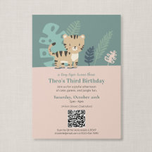 QR-Code Tiny Tiger Soft Jungle Kindergeburtstag