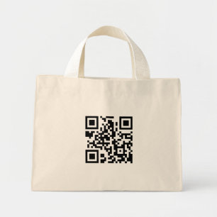 QR Code Totbeutel Mini Stoffbeutel
