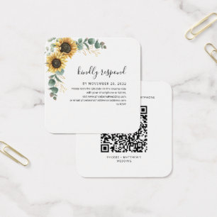 QR-Code-UAWG-Abschlusskarte für Blumenhochzeiten