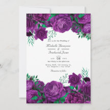 QR-Code-UAwg für Hochzeiten mit lila und grüner Bl