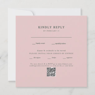 QR Code-UAWG für Hochzeitsszeiten am Square Blush