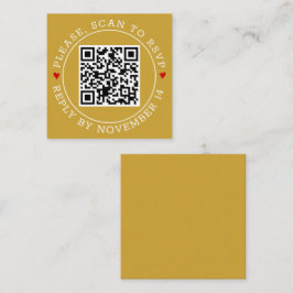 QR-Code UAWG grenzt an moderne Goldhochzeit Begleitkarte