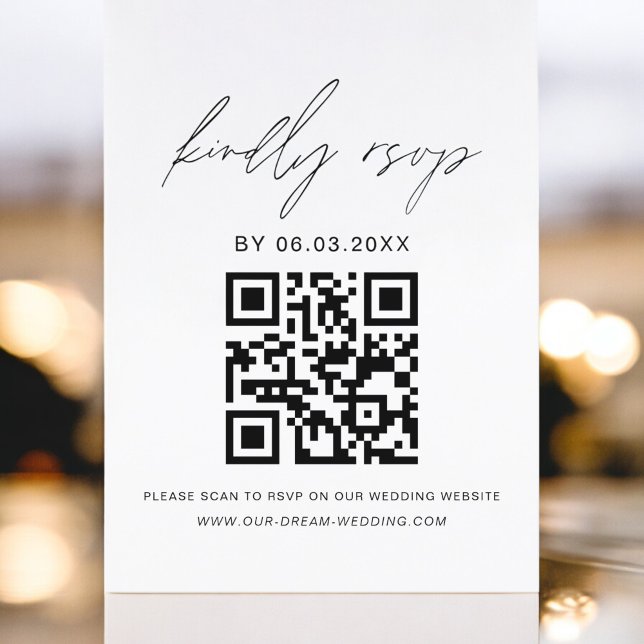 QR Code UAWG Minimalistisch Wedding Website (Von Creator hochgeladen)
