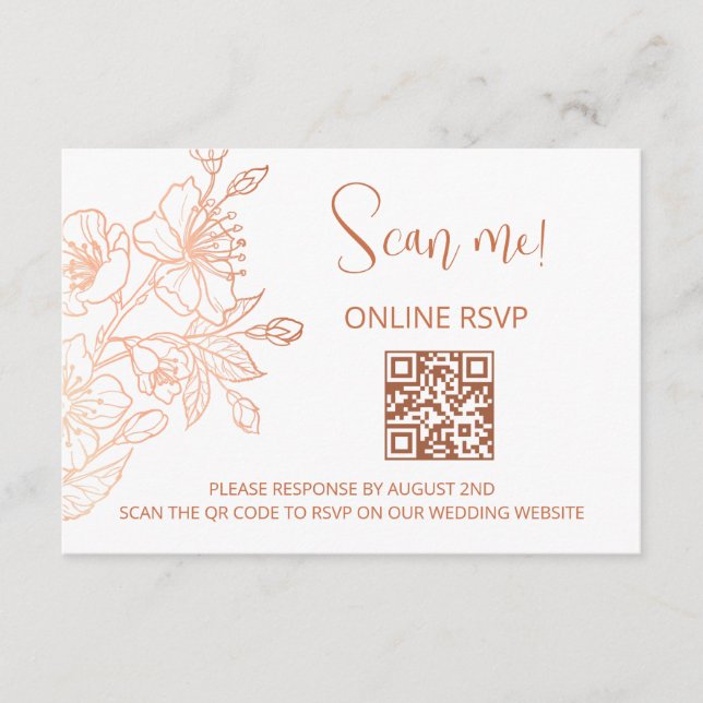 QR Code UAWG Online für Kupferweißhochzeiten Begleitkarte (Vorderseite)