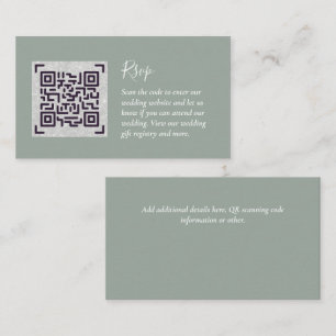 QR CODE UAWG Wedding Details Unterkunft Geschenke Begleitkarte