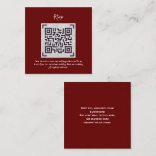 QR CODE UAWG Wedding Details Unterkunft Geschenke Begleitkarte