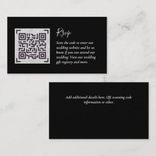 QR CODE UAWG Wedding Details Unterkunft Geschenke Begleitkarte