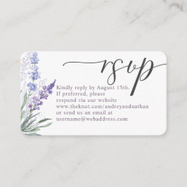 QR Code UAWG Wedding Elegante Lavender Begleitkarte