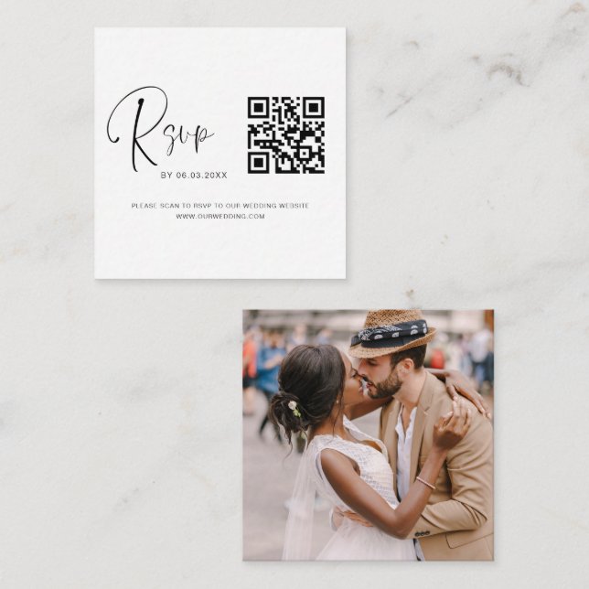 QR Code UAWG Wedding Foto Website Begleitkarte (Vorne/Hinten)