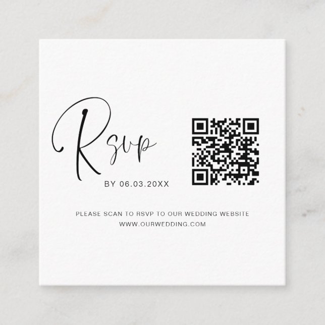 QR Code UAWG Wedding Website Begleitkarte (Vorderseite)