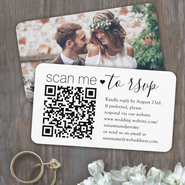 QR Code UAWG Wedding Website Einfaches Foto Respon Begleitkarte (Von Creator hochgeladen)