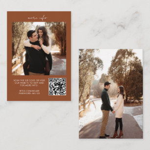 QR Code UAWG Wedding Website Enclosure Card Visitenkarte