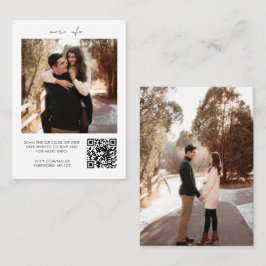 QR Code UAWG Wedding Website Enclosure Card Visitenkarte