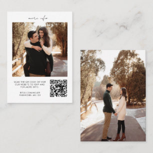 QR Code UAWG Wedding Website Enclosure Card Visitenkarte