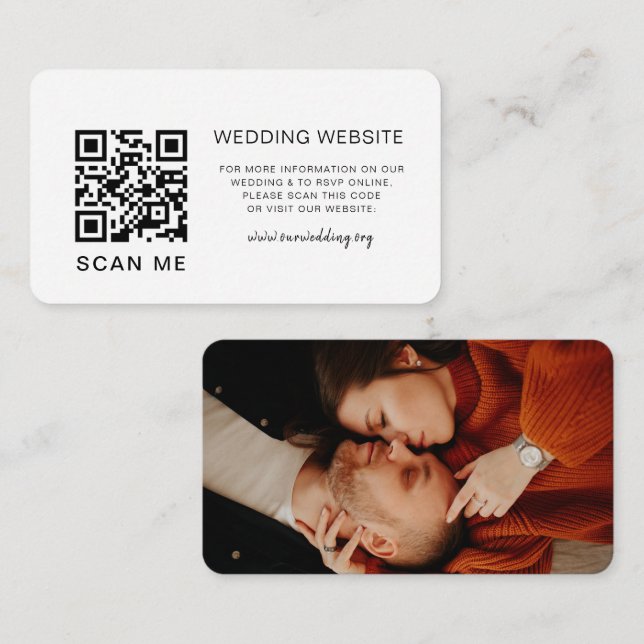 QR-Code UAWG Wedding Website-Foto Begleitkarte (Vorne/Hinten)