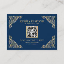 QR Code UAWG Wedding Website für Blue and Gold Fra