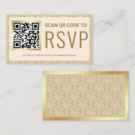 QR Code UAWG Wedding Website für Cream und Gold Da Begleitkarte