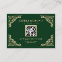 QR Code UAWG Wedding Website für Green und Gold Fr