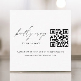 QR Code UAWG Wedding Website Minimalistisch Begleitkarte