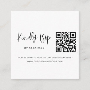 QR Code UAWG Wedding Website Minimalistisch Begleitkarte