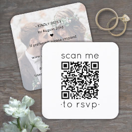 QR Code UAWG Wedding Website Modernes Minimales Fo Begleitkarte
