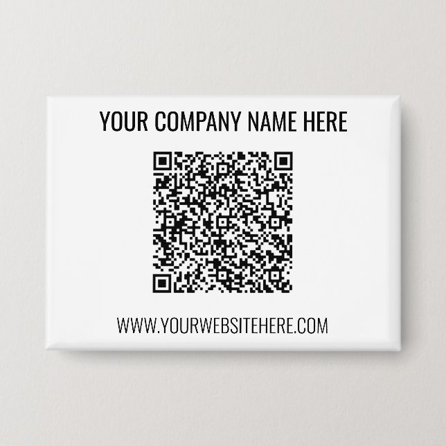 QR-Code und benutzerdefinierte Textschaltflächen F Button (Vorderseite)