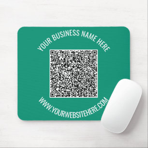 QR-Code und benutzerdefinierte Textwerbung Moderne Mousepad