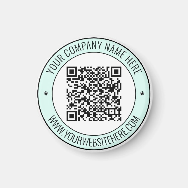 QR-Code und benutzerdefiniertes Textmagazin Auswah Magnet (Vorne)