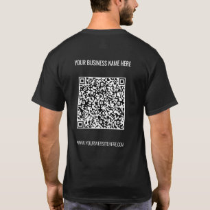 QR-Code und Beruflicher Personalisierter T - Shirt