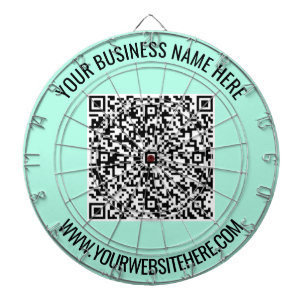 QR-Code und Beruflicher  Text Personalisiert  Dartscheibe