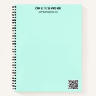 QR-Code und Beruflicher  Text Personalisiert Notizbuch