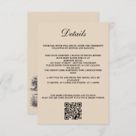 QR-Code und Details Begleitkarte