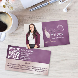 QR-Code und Foto Mobile Notar Loan Signing Agent Visitenkarte
