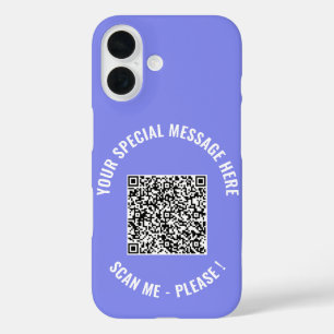 QR-Code und iPhone Case mit benutzerdefiniertem Te