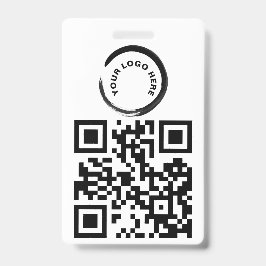 QR-Code und / oder Logo-Abzeichen Ausweis