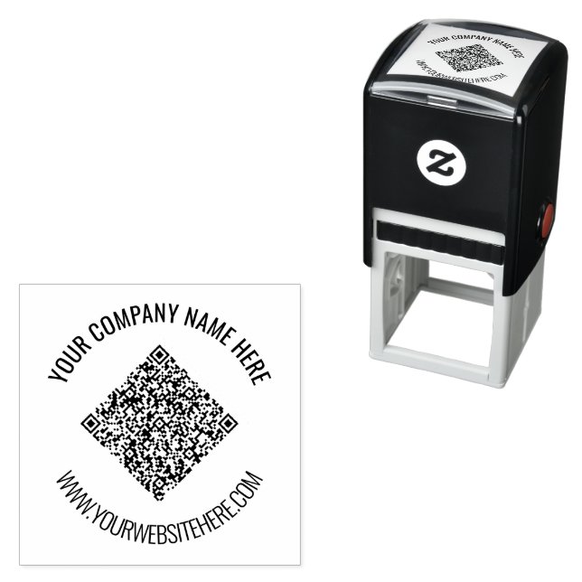 QR-Code und Personalisierte Briefmarke für benutze Permastempel (Beispiel)