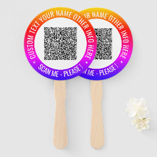 QR-Code und Personalisierter Handlüfter für benutz Fächer