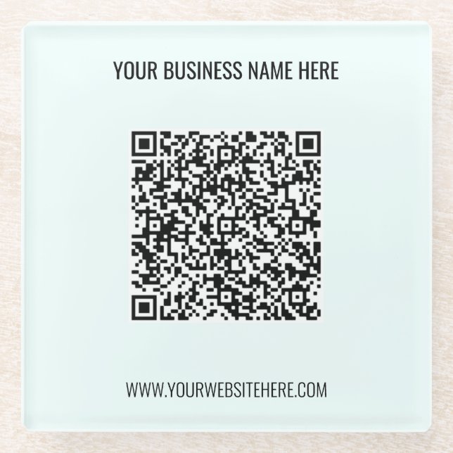 QR-Code und Untersetzer für benutzerdefiniertes Te (Vorderseite)