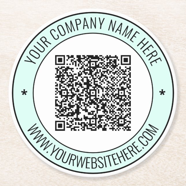 QR-Code und Untersetzer für Personalisiertes, benu (Vorderseite)