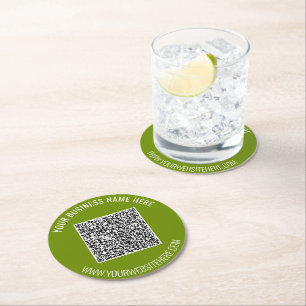 QR-Code und Untersetzer für Personalisiertes, benu