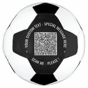 QR-Code und Vorlage für den benutzerdefinierten So Fußball