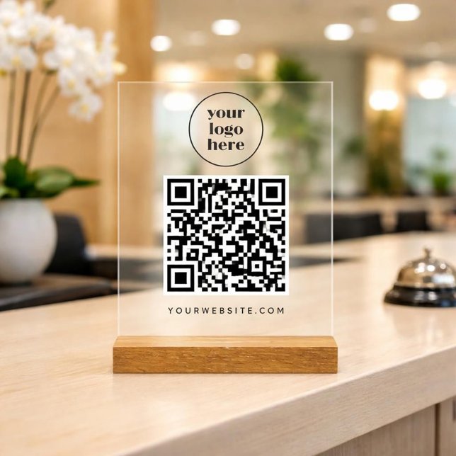 QR-Code und Website | Logo Acrylschild (Von Creator hochgeladen)
