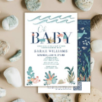 QR-Code unter Meereswasserfarbe Oh Babydusche