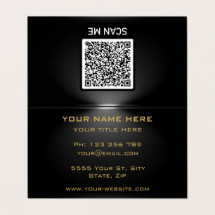 QR-Code unter "Spotlight Black Gold Business Card" Visitenkarten