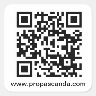 QR Code URL-Aufkleber Quadratischer Aufkleber