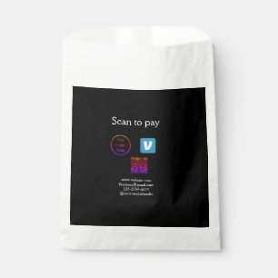 QR-Code Venmo-Scan zum Bezahlen Logo hinzufügen So Geschenktütchen